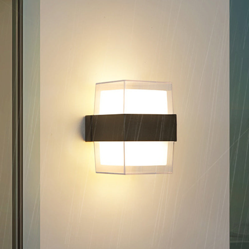 Cylinder Aluminum Acrylic Garden Outdoor Light