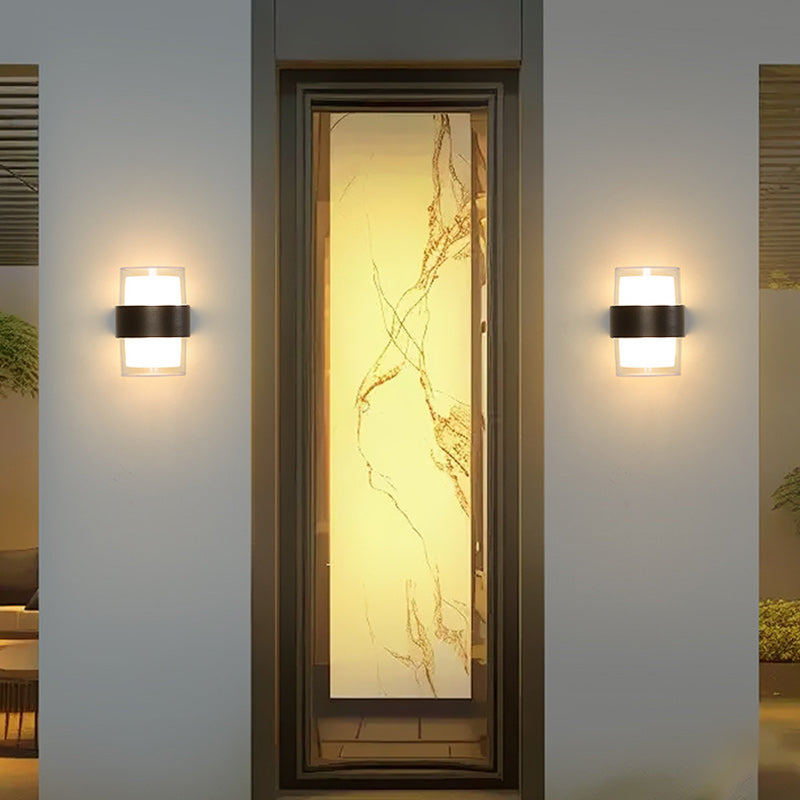 Cylinder Aluminum Acrylic Garden Outdoor Light