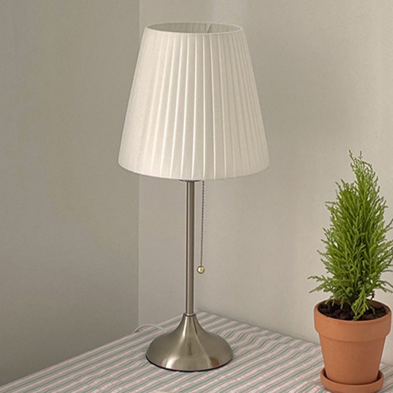 Drum Iron Fabric Living Table Lamp