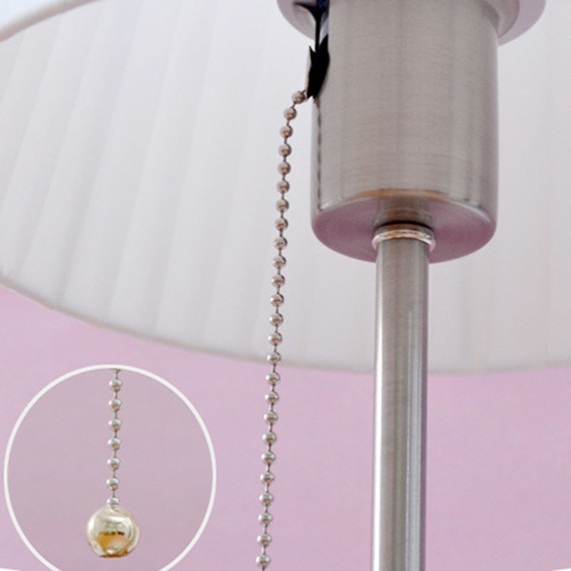 Drum Iron Fabric Living Table Lamp