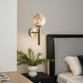 Globe Iron Stone Living Wall Lamp