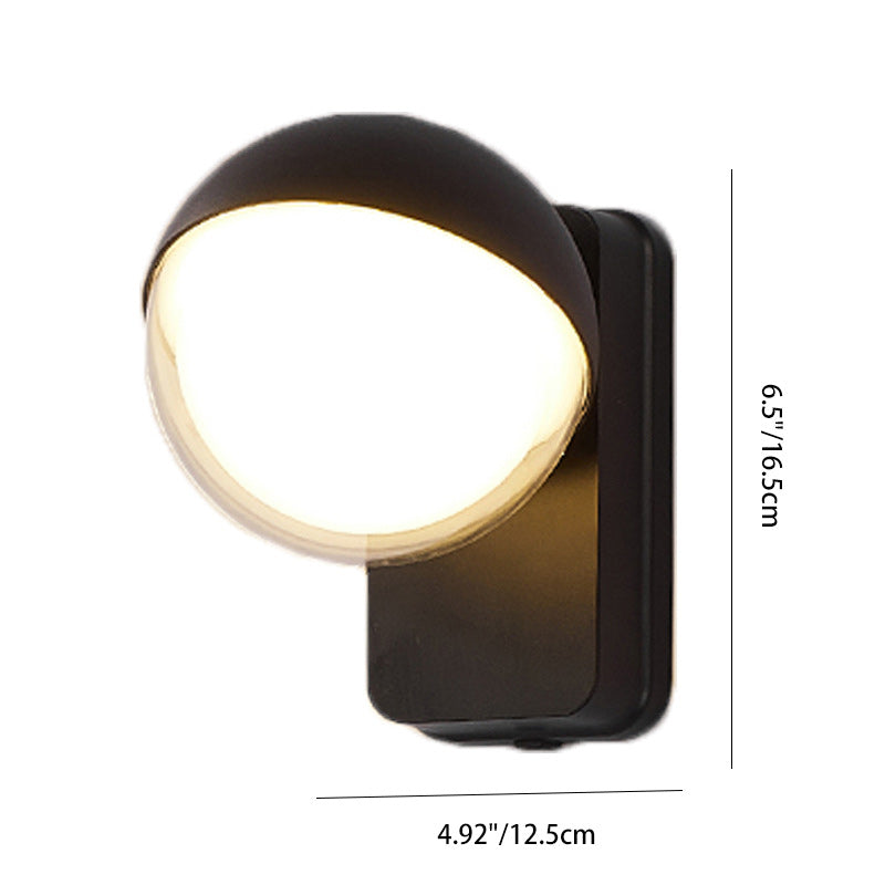 Globe Aluminum Plastic Living Wall Lamp