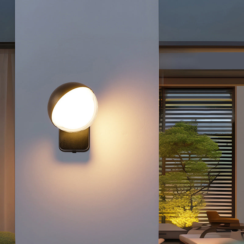 Globe Aluminum Plastic Living Wall Lamp
