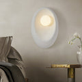 Oval Plastic Glass Living Wall Lamp