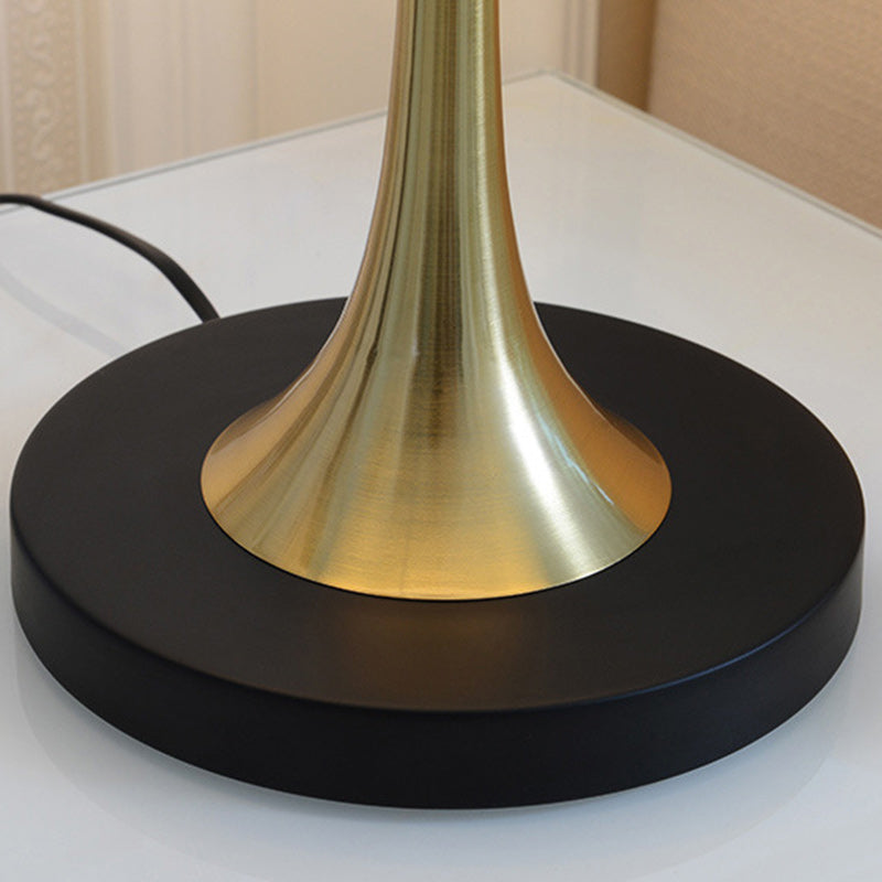 Cylinder Iron Fabric Living Table Lamp