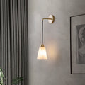 Drum Copper Stone Living Wall Lamp