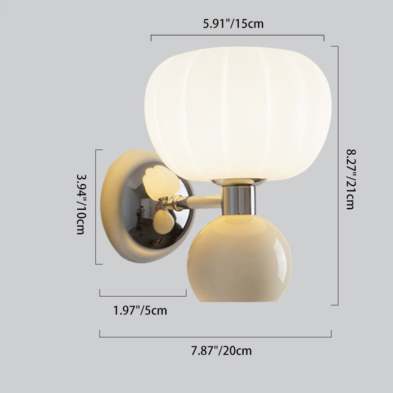 Oval Iron Plastic Living 2-Light Wall Lamp