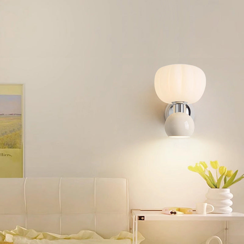 Oval Iron Plastic Living 2-Light Wall Lamp