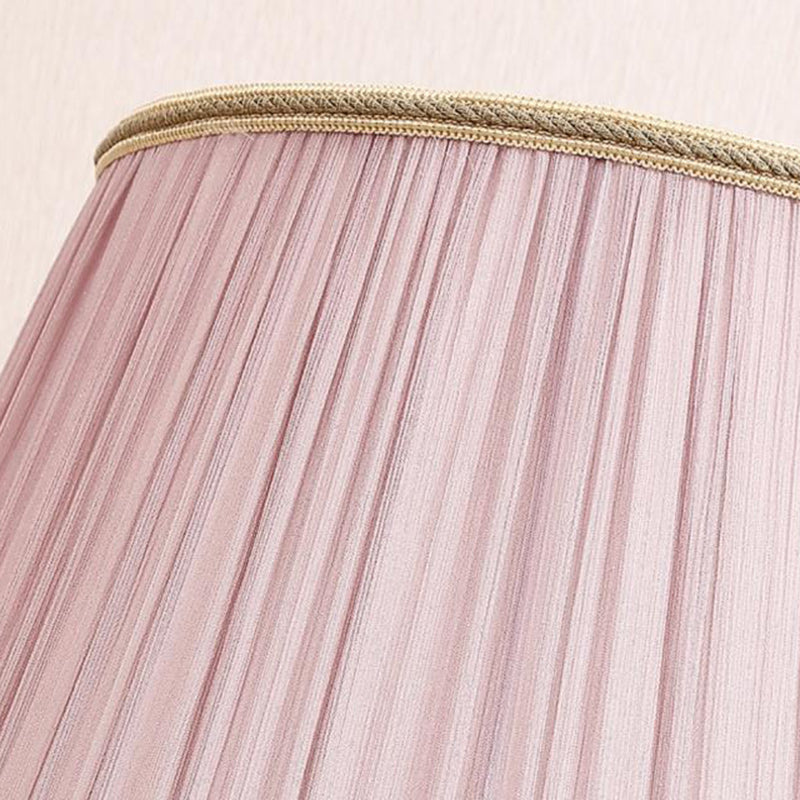 Drum Ceramic Iron Fabric Table Lamp