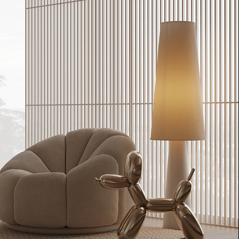 Cylinder Iron Fabric Living Floor Lamp