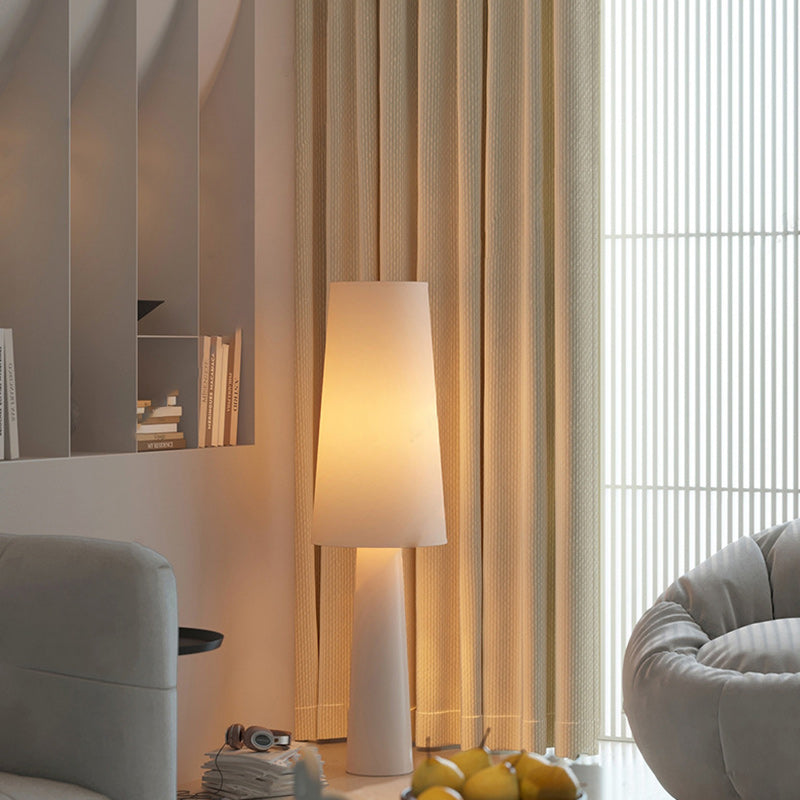 Cylinder Iron Fabric Living Floor Lamp