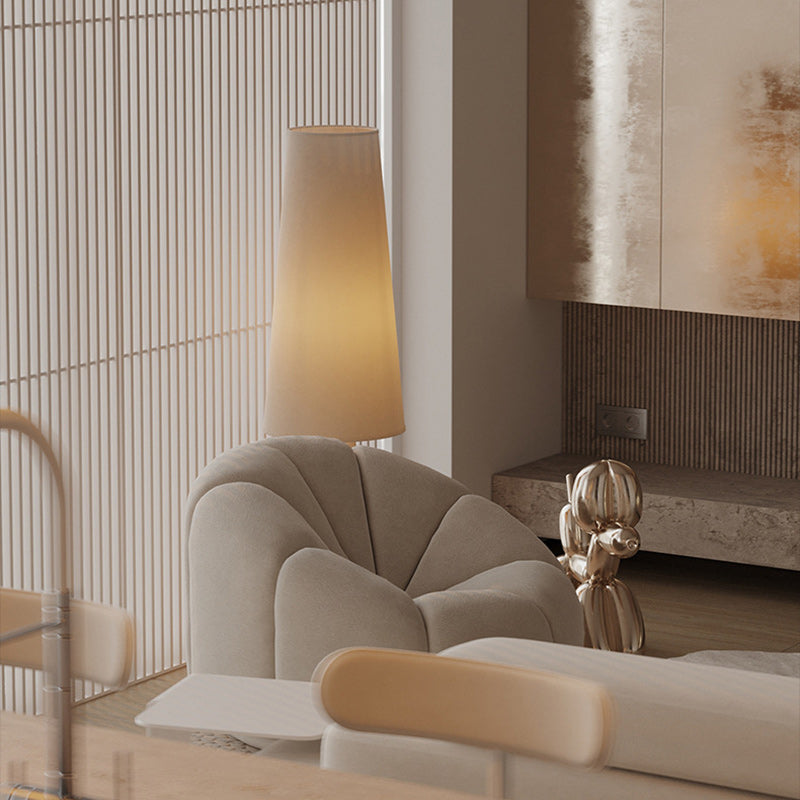 Cylinder Iron Fabric Living Floor Lamp