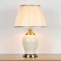 Drum Ceramic Iron Fabric Table Lamp