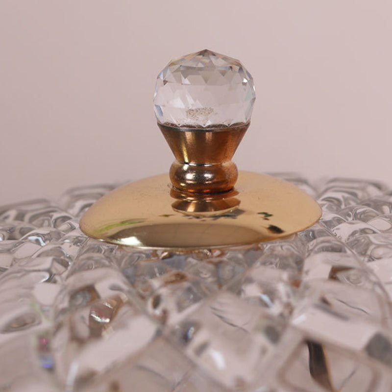 Teardrop Copper Glass Living Table Lamp