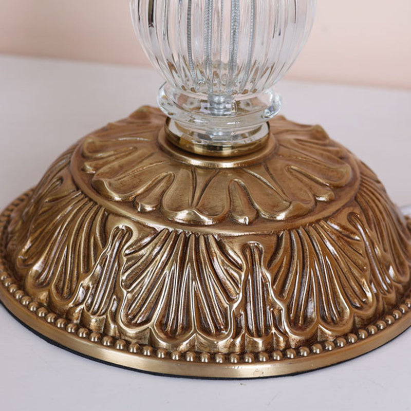 Teardrop Copper Glass Living Table Lamp