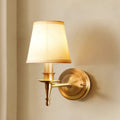 Drum Copper Fabric Living Wall Lamp