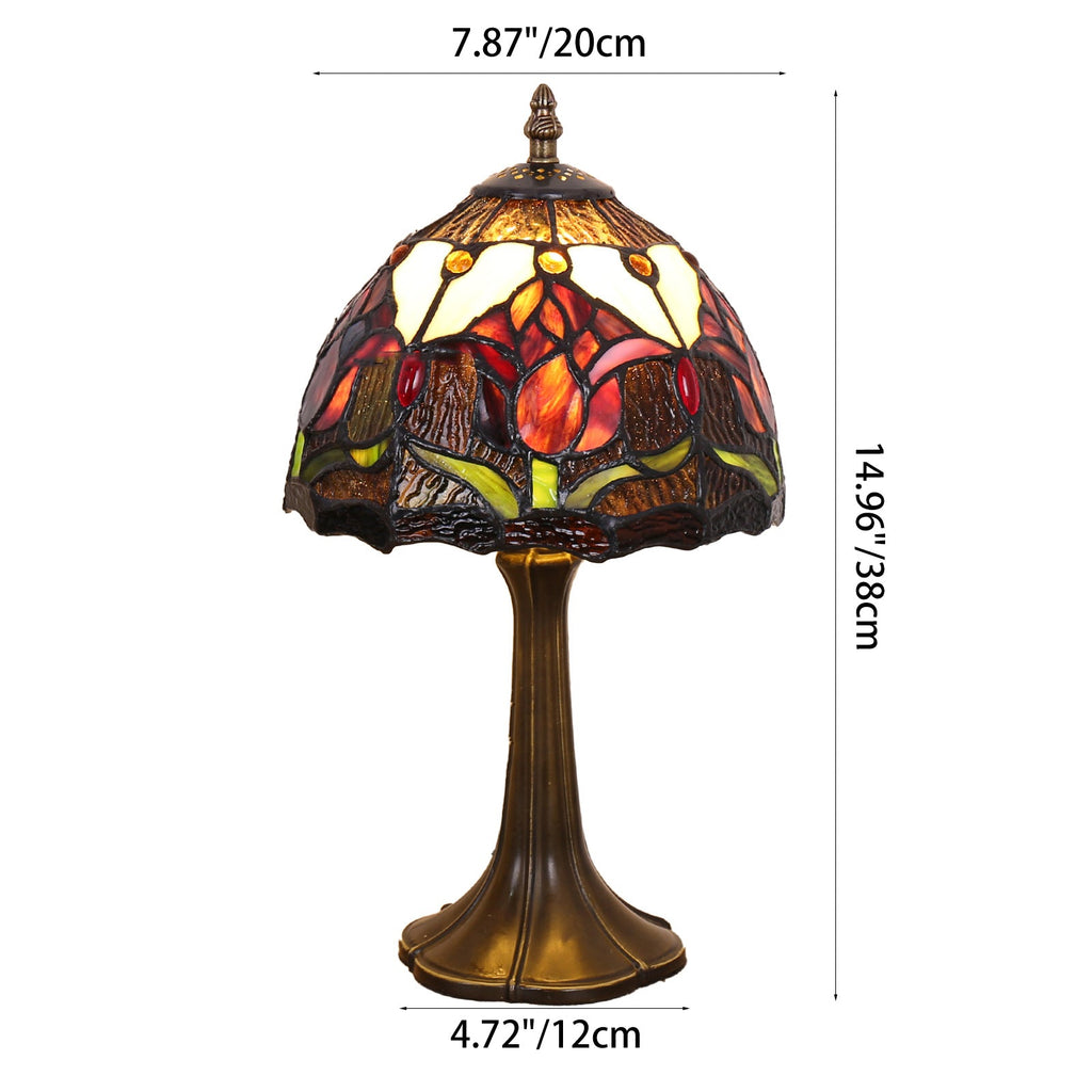 Dome Iron Glass Living Table Lamp