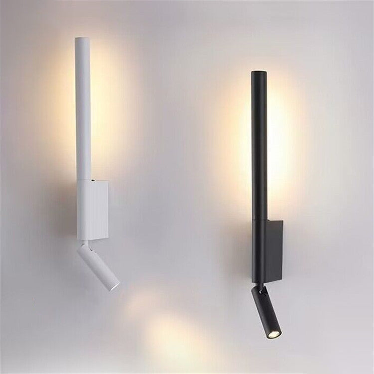 Column Aluminum Plastic Living Wall Lamp