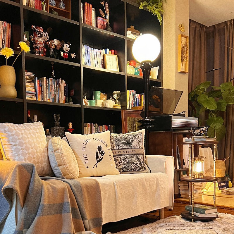 Column Resin Acrylic Living Floor Lamp