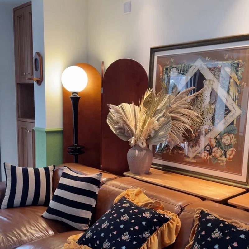 Column Resin Acrylic Living Floor Lamp