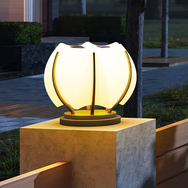 Flower Iron Plastic Head Outdoor Light