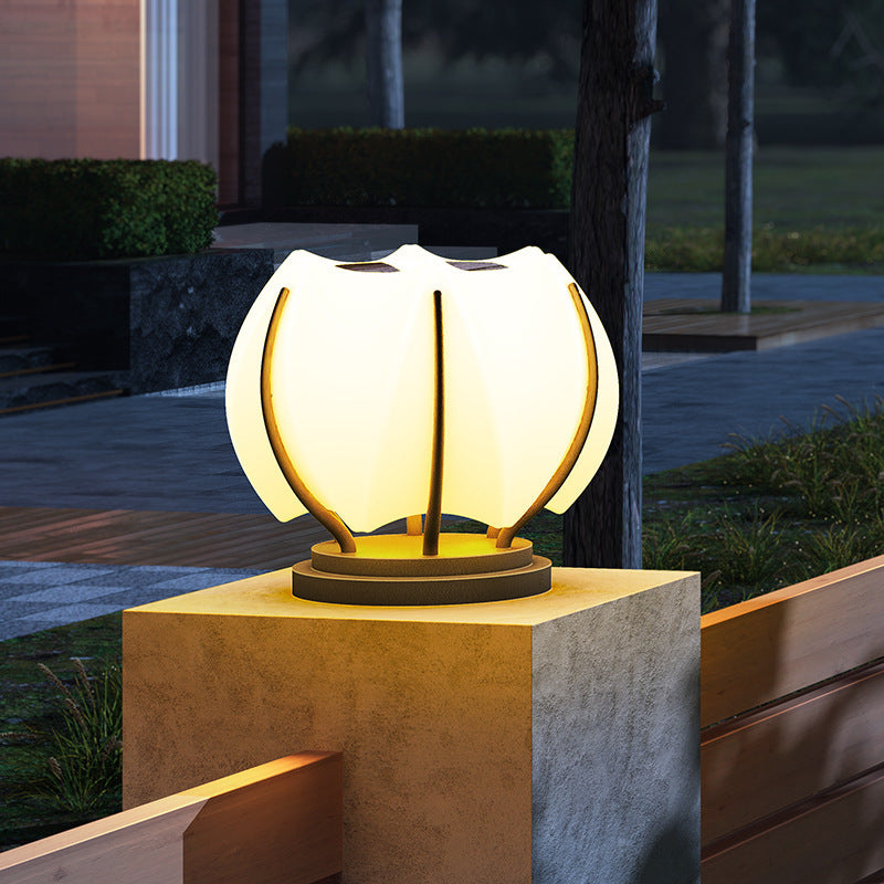 Flower Iron Plastic Head Outdoor Light
