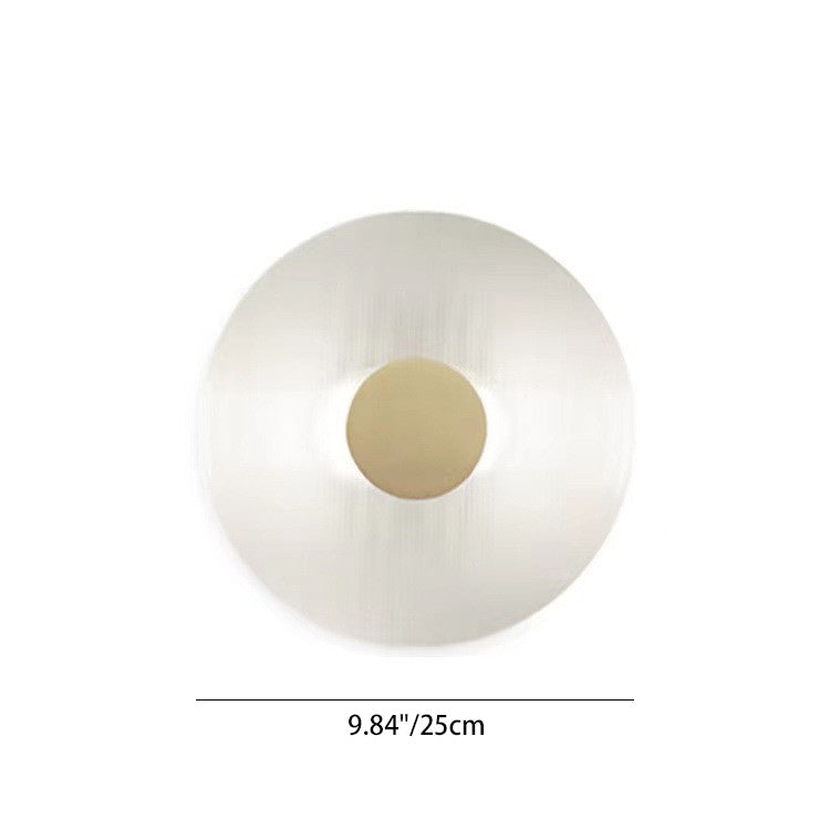 Round Iron Glass Living Wall Lamp