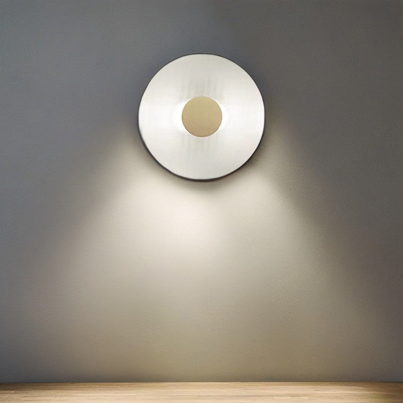 Round Iron Glass Living Wall Lamp
