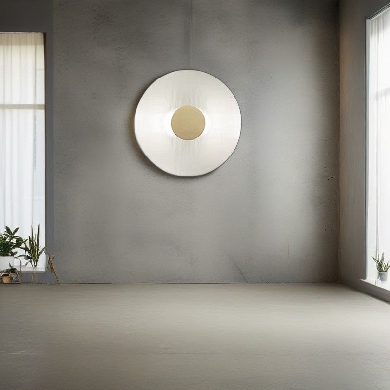 Round Iron Glass Living Wall Lamp