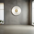 Round Iron Glass Living Wall Lamp