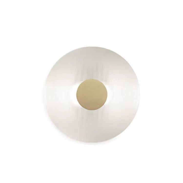 Round Iron Glass Living Wall Lamp