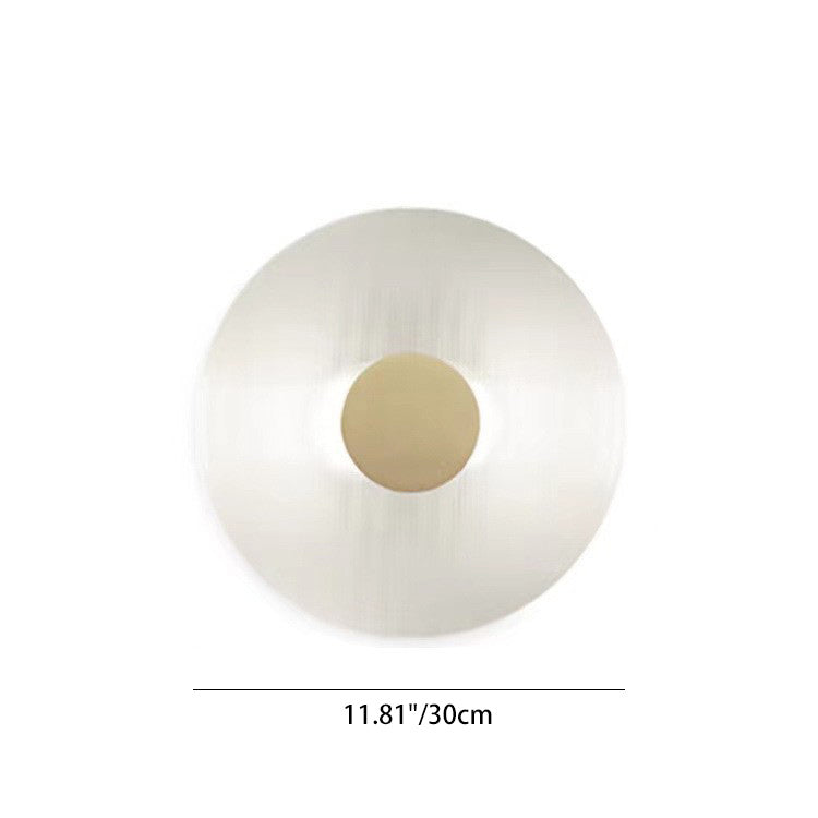 Round Iron Glass Living Wall Lamp