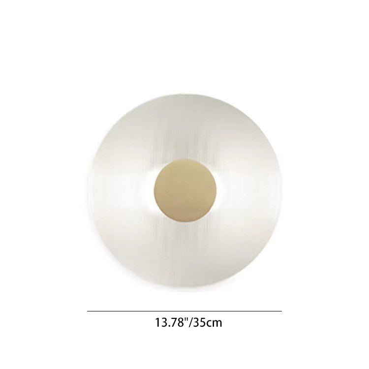 Round Iron Glass Living Wall Lamp