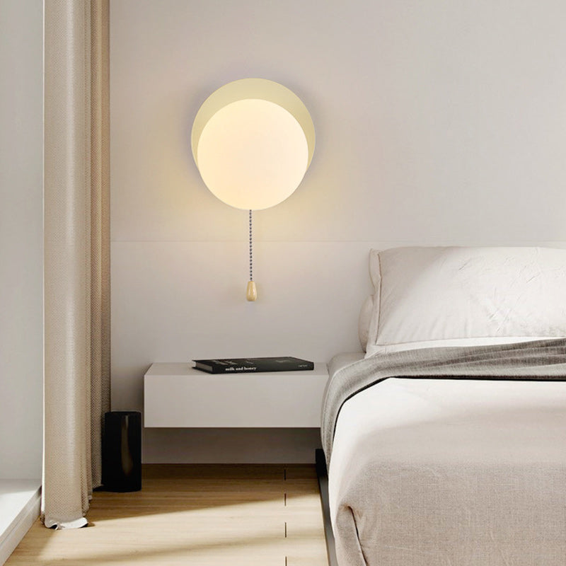 Globe Iron Glass Living Wall Lamp