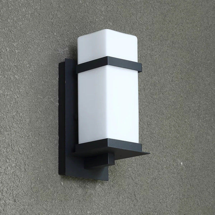 Rectangular Iron Glass Garden Outdoor Light