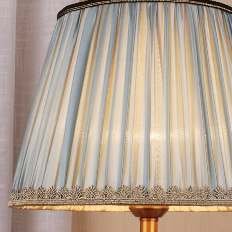 Drum Iron Crystal Fabric Table Lamp