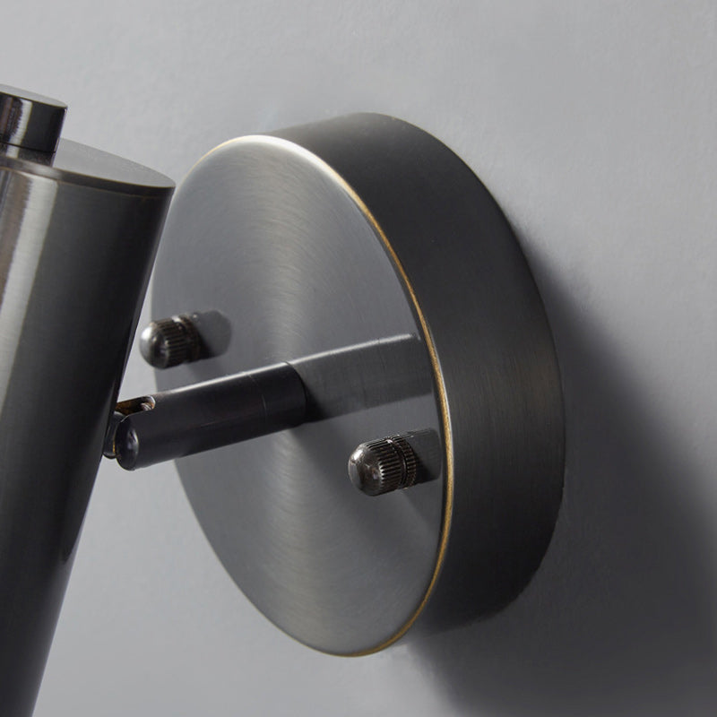 Cylinder Copper Living Room Wall Lamp