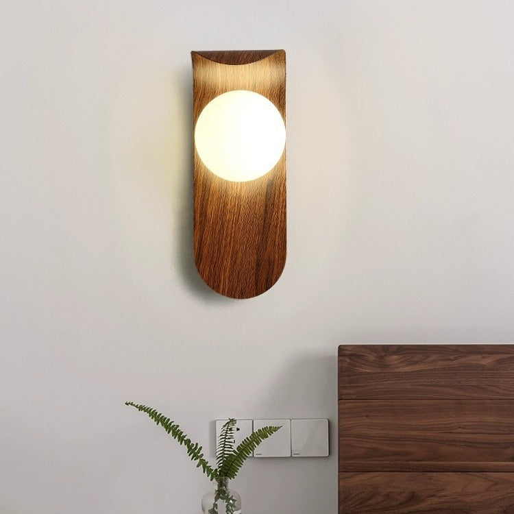 Globe Iron Glass Living Wall Lamp