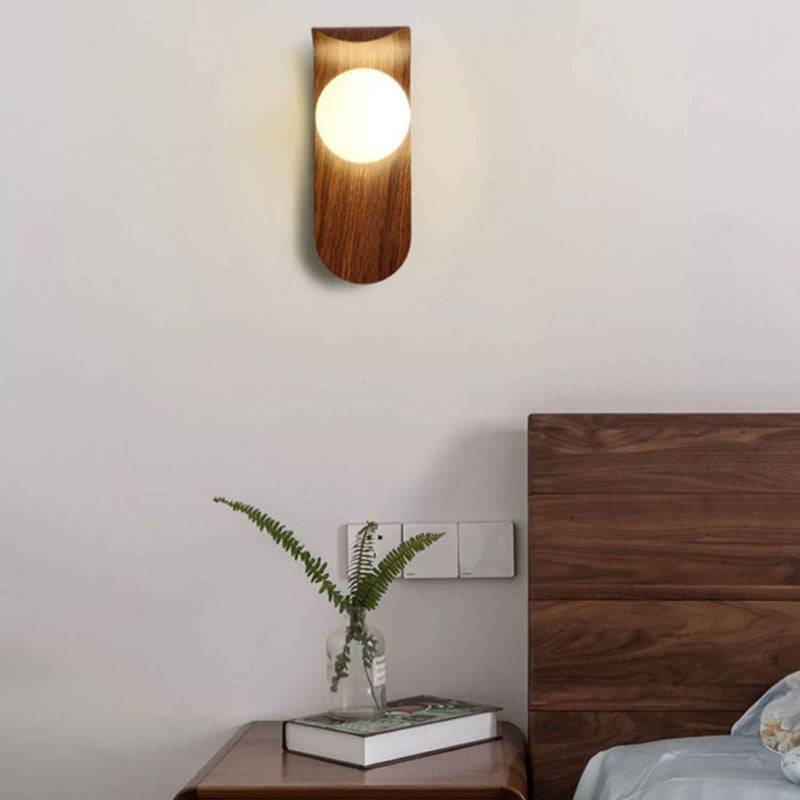 Globe Iron Glass Living Wall Lamp