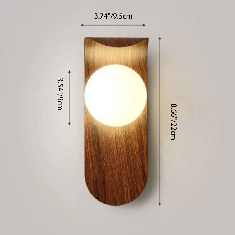 Globe Iron Glass Living Wall Lamp