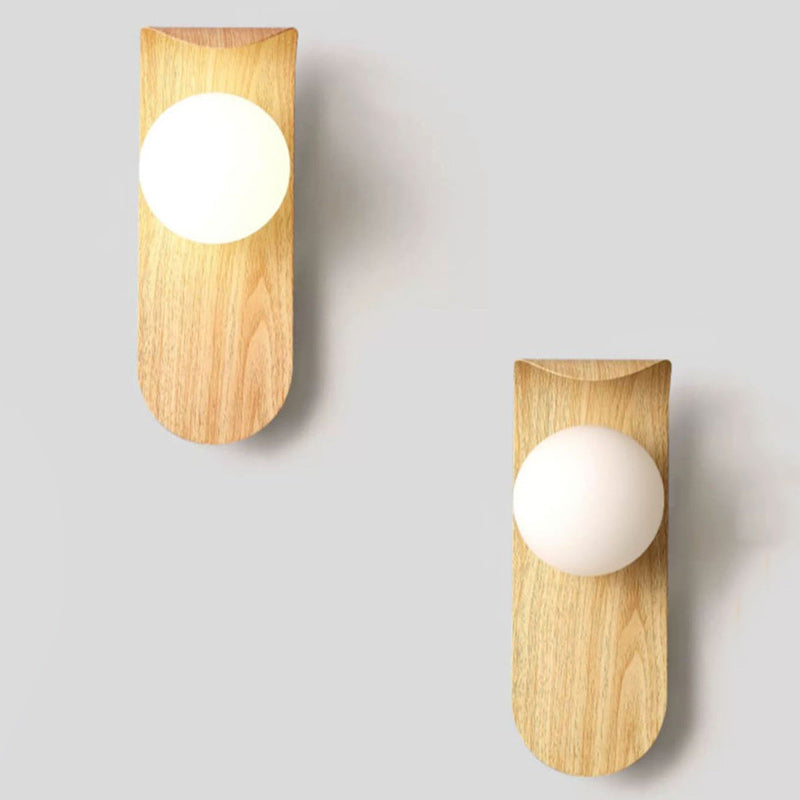 Globe Iron Glass Living Wall Lamp