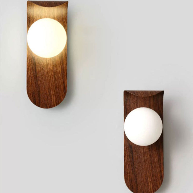Globe Iron Glass Living Wall Lamp