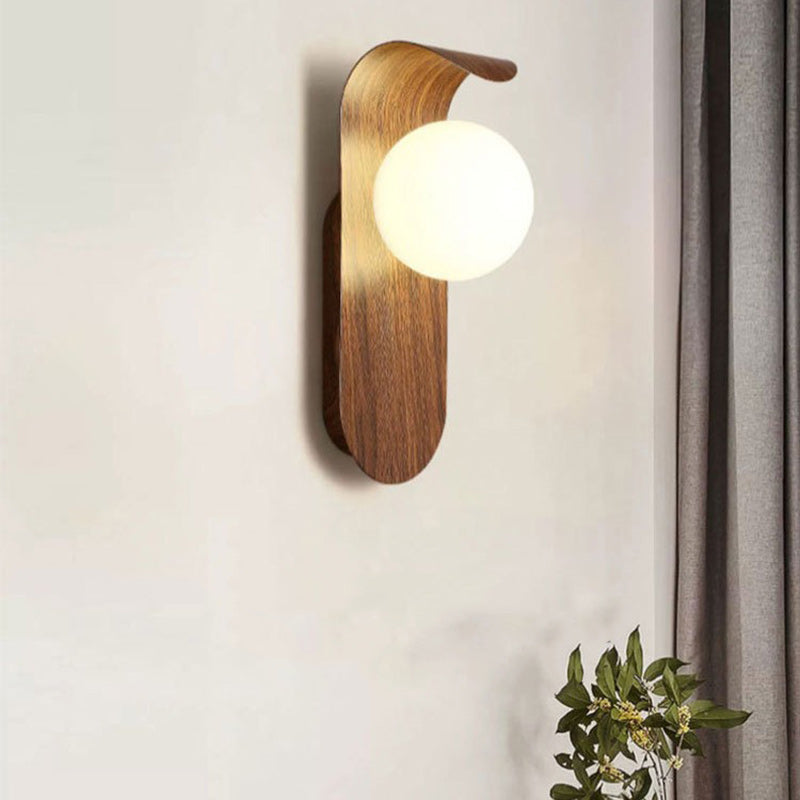 Globe Iron Glass Living Wall Lamp