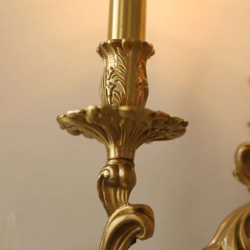 Column Copper Living Room 2-Light Wall Lamp