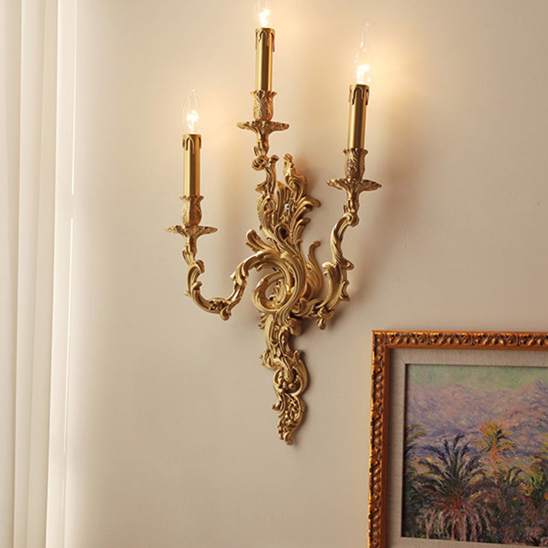 Column Copper Living Room 2-Light Wall Lamp