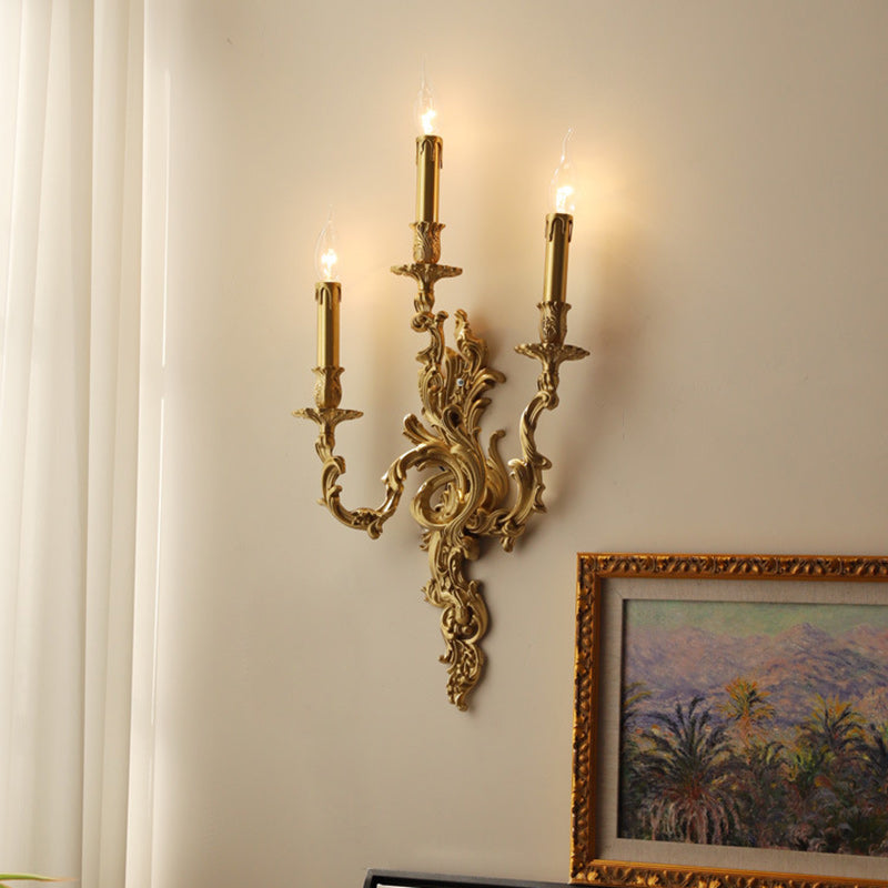 Column Copper Living Room 2-Light Wall Lamp