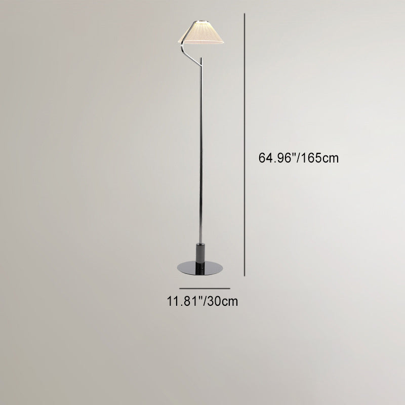 Round Iron Acrylic Living Floor Lamp