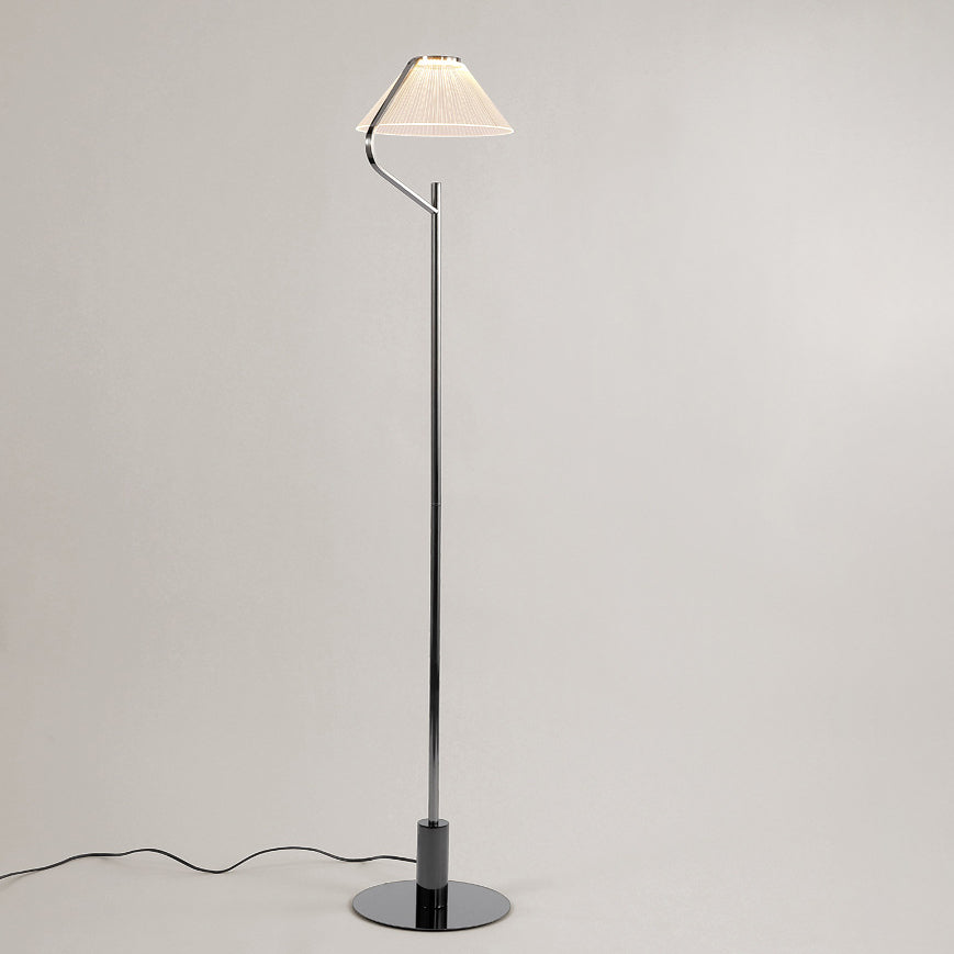 Round Iron Acrylic Living Floor Lamp