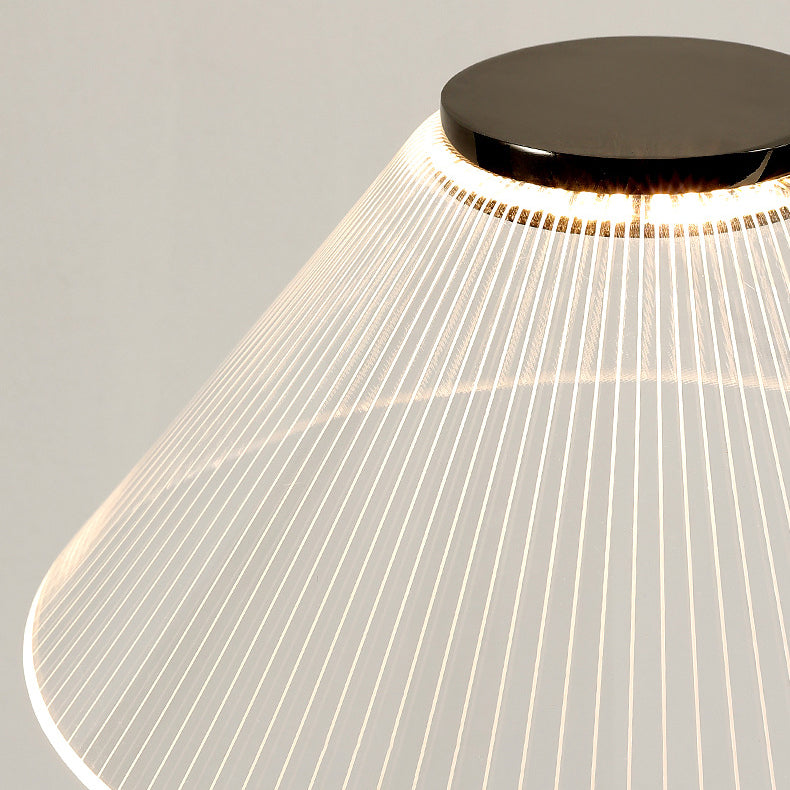 Round Iron Acrylic Living Floor Lamp
