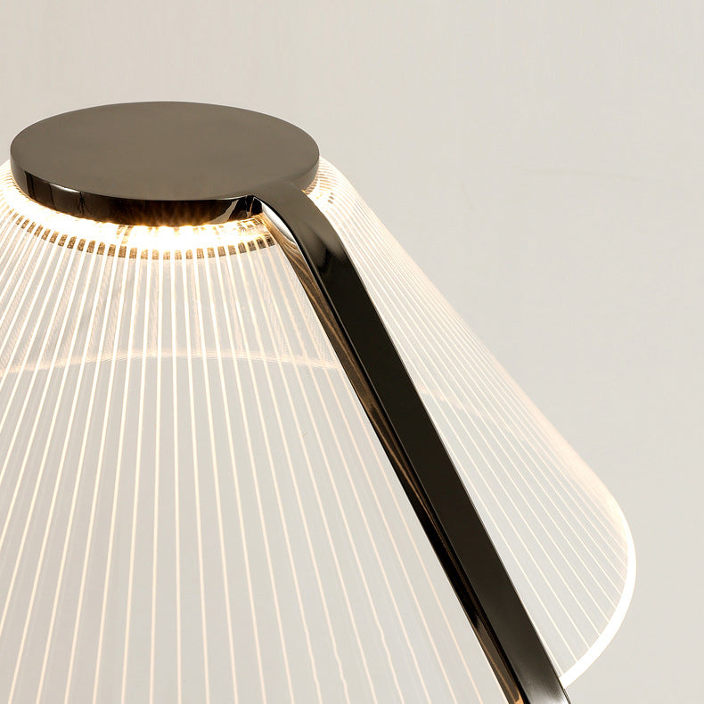 Round Iron Acrylic Living Floor Lamp